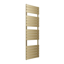 500mm (w) x 1500mm (h) "Solaris" Brushed Brass Designer Towel Rail