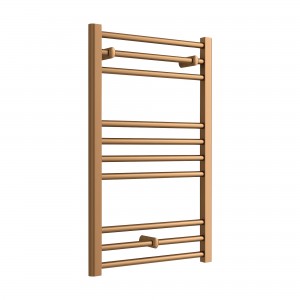 500mm (w) x 800mm (h) Volga Brushed Bronze Designer Towel Rail