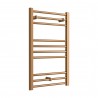 500mm (w) x 800mm (h) "Volga" Brushed Bronze Designer Towel Rail