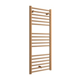500mm (w) x 1200mm (h) "Volga" Brushed Bronze Designer Towel Rail