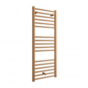 500mm (w) x 1200mm (h) Volga Brushed Bronze Designer Towel Rail