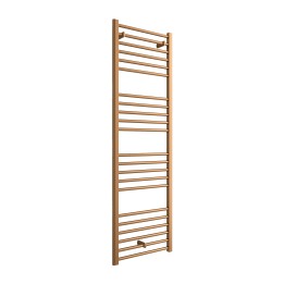 500mm (w) x 1600mm (h) "Volga" Brushed Bronze Designer Towel Rail