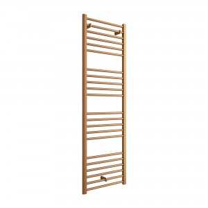 500mm (w) x 1600mm (h) Volga Brushed Bronze Designer Towel Rail