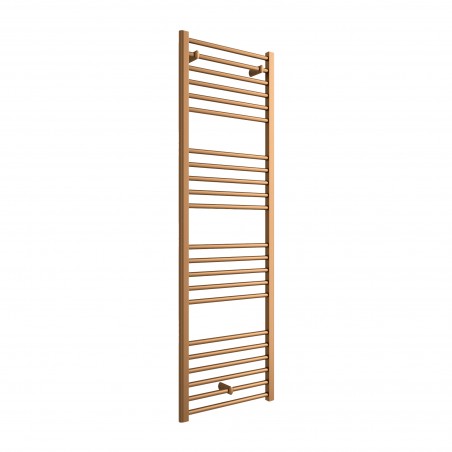 500mm (w) x 1600mm (h) "Volga" Brushed Bronze Designer Towel Rail