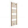 500mm (w) x 1600mm (h) "Volga" Brushed Bronze Designer Towel Rail