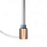 600mm (w)  x 1600mm (h) Electric "Brushed Copper" Towel Rail (Single Heat or Thermostatic Option)