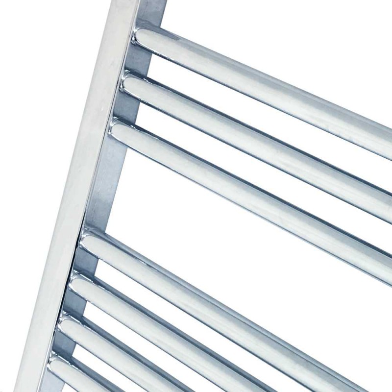 400mm (w) x 800mm (h) Electric "Straight Chrome" Towel Rail (Single Heat or Thermostatic Option)