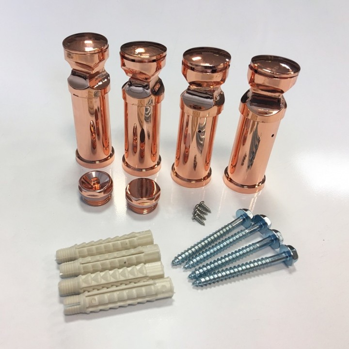 500mm (w)  x 1600mm (h) Electric Copper Designer Towel Rail