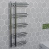 500mm (w) x 1200mm (h) Electric "Beaumaris" Chrome Towel Rail (Single Heat or Thermostatic Option)