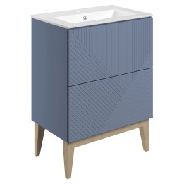 Bali 615mm Freestanding Double Drawer Vanity Unit