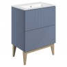 Bali 615mm Floorstanding Double Drawer Vanity Unit