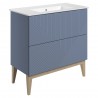 Bali 815mm Floorstanding Double Drawer Vanity Unit