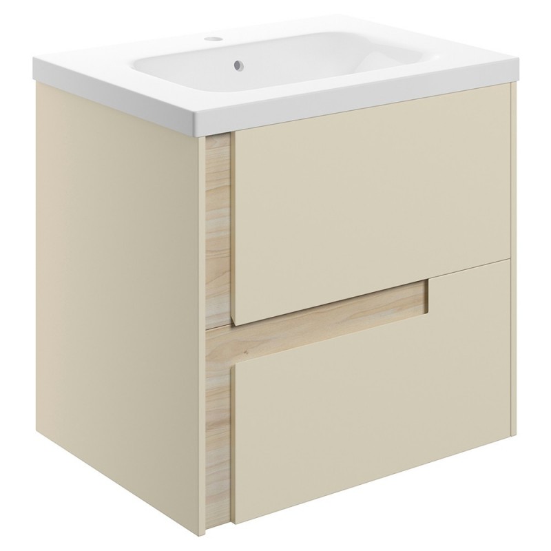 Hiroshi 615mm Wall Hung Double Drawer Vanity Units