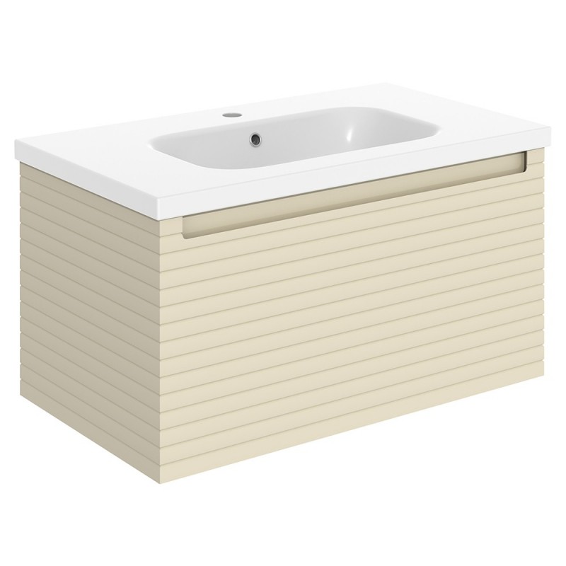 Kanto 815mm Wall Hung Single Drawer Vanity Units