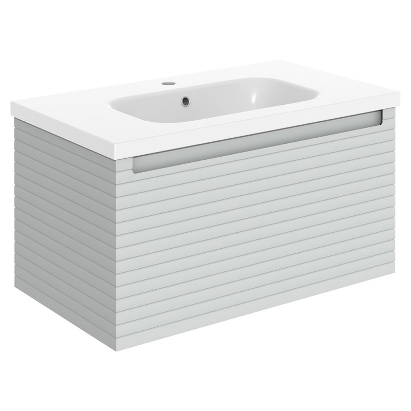 Kanto 815mm Wall Hung Single Drawer Vanity Units