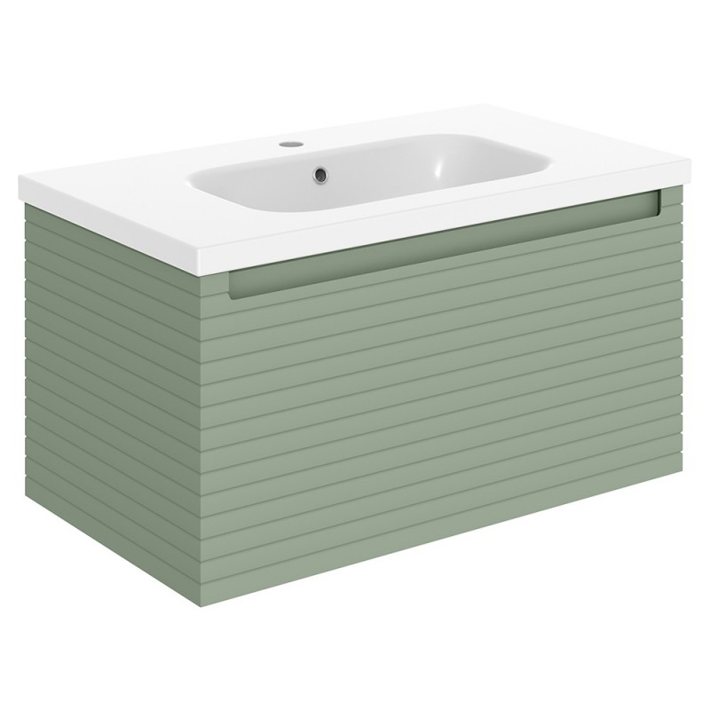 Kanto 815mm Wall Hung Single Drawer Vanity Units