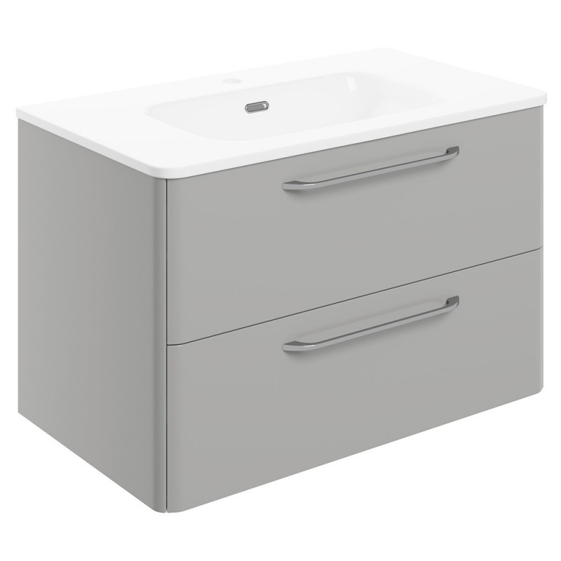 Osaka 810mm Wall Hung Double Drawer Vanity Units