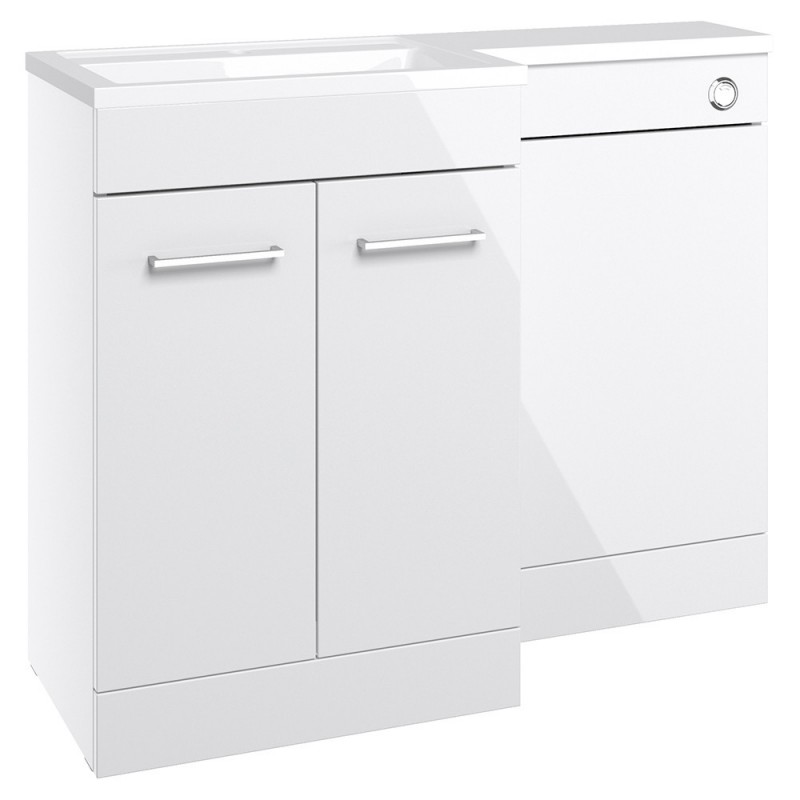 Yokohama 1100mm Freestanding Combination WC & Vanity Units