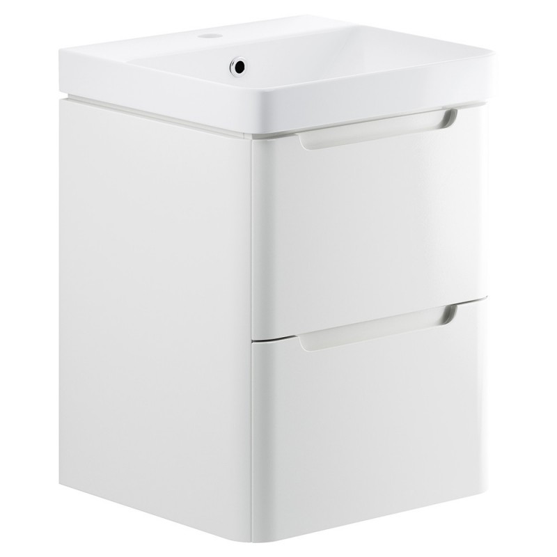 Kyoto 500mm Wall Hung Double Drawer Vanity Units