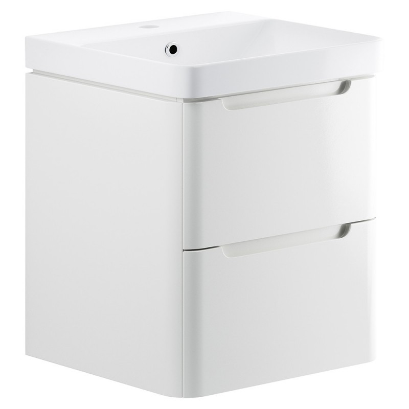 Kyoto 600mm Wall Hung Double Drawer Vanity Units