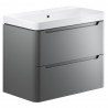 Kyoto 800mm Wall Hung Double Drawer Vanity Units