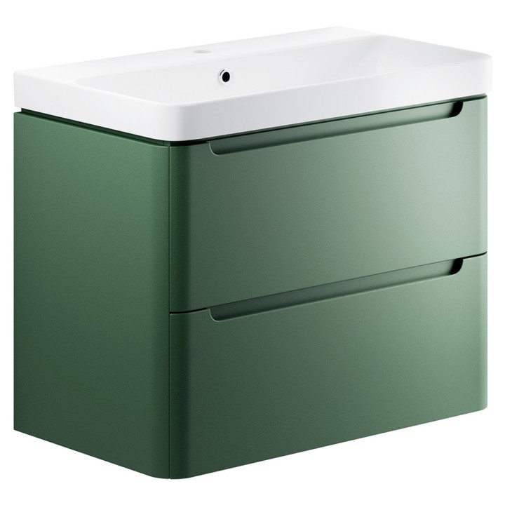 Kyoto 800mm Wall Hung Double Drawer Vanity Units