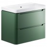 Kyoto 800mm Wall Hung Double Drawer Vanity Units