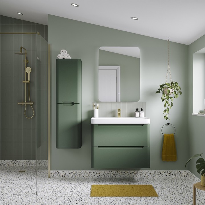 Kyoto 350mm x 1200mm Wall Hung Bathroom Cabinets