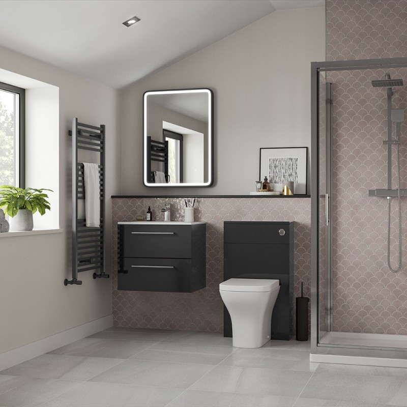 Naha 510mm Wall Hung Double Drawer Vanity Units