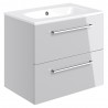 Naha 610mm Wall Hung Double Drawer Vanity Units