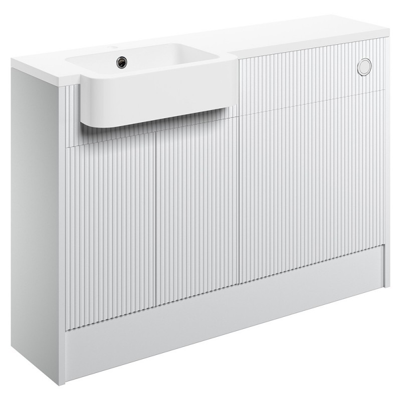 Kagoshima 1242mm (W) x 900mm (H) x 421mm (D) Basin & WC Unit Pack - Matt