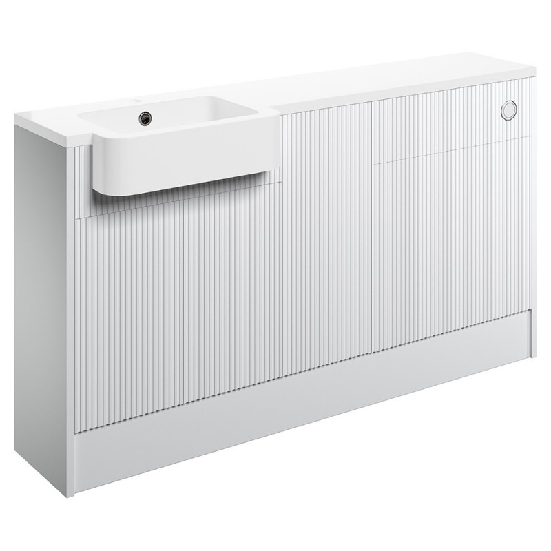 Kagoshima 1542mm (W) x 900mm (H) x 421mm (D) Basin WC & 1 Door Unit Pack