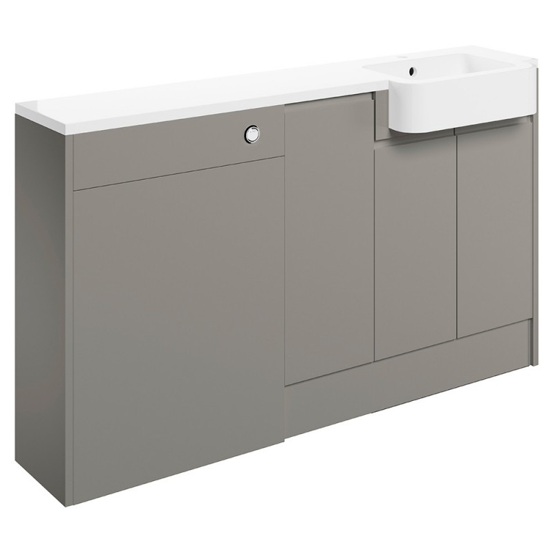 Nagoya 1542mm (W) x 900mm (H) x 421mm (D) Basin WC & 1 Door Unit Pack