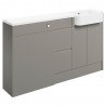 Nagoya 1542mm (W) x 900mm (H) x 421mm (D) Basin WC & 3 Drawer Unit Pack