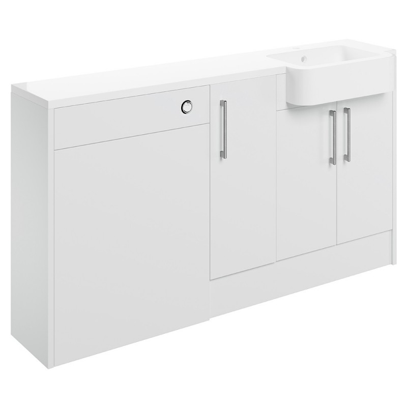 Tokyo 1542mm (W) x 900mm (H) x 421mm (D) Basin WC & 1 Door Unit Pack