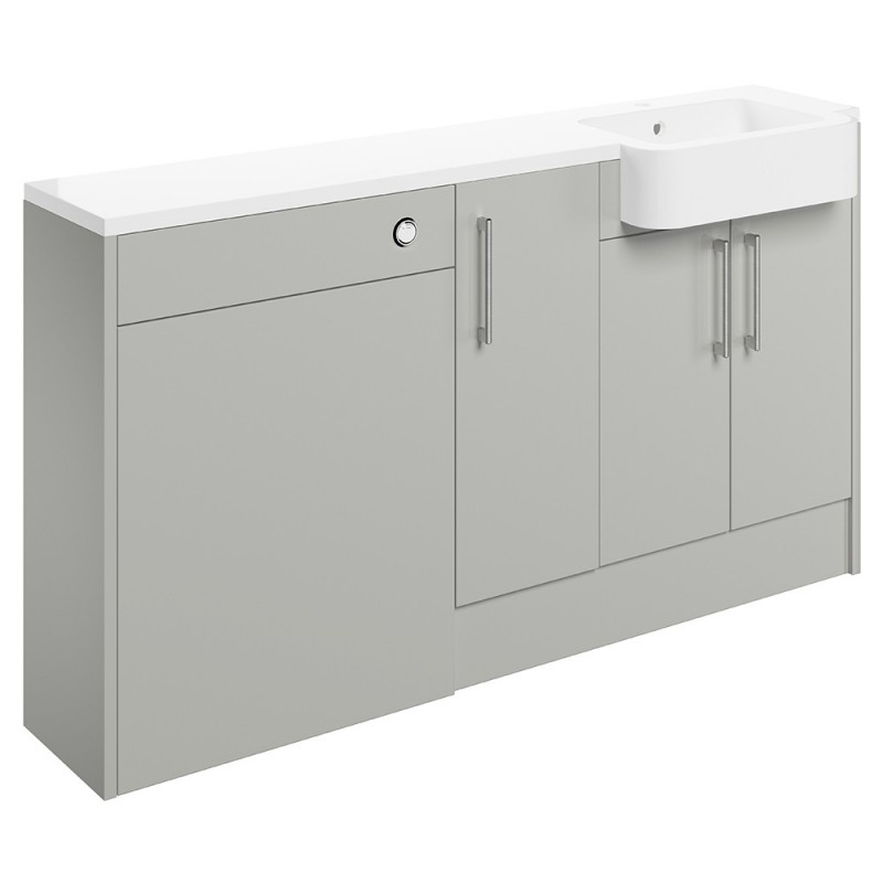 Tokyo 1542mm (W) x 900mm (H) x 421mm (D) Basin WC & 1 Door Unit Pack