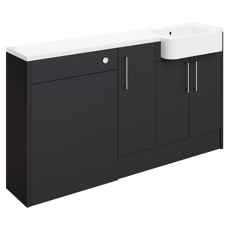 Tokyo 1542mm (W) x 900mm (H) x 421mm (D) Basin WC & 1 Door Unit Pack