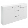 Tokyo 1542mm (W) x 900mm (H) x 421mm (D) Basin WC & 3 Drawer Unit Pack