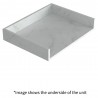 Kenzo 800mm Wall Hung White Marble Basin Shelf & Bottle Trap