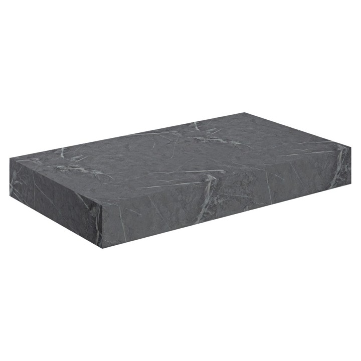 Kenzo 800mm Wall Hung Marble Basin Shelf & Bottle Trap