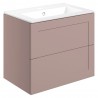 Kensworth 615mm Wall Hung 2 Drawer Basin & Vanity Unit