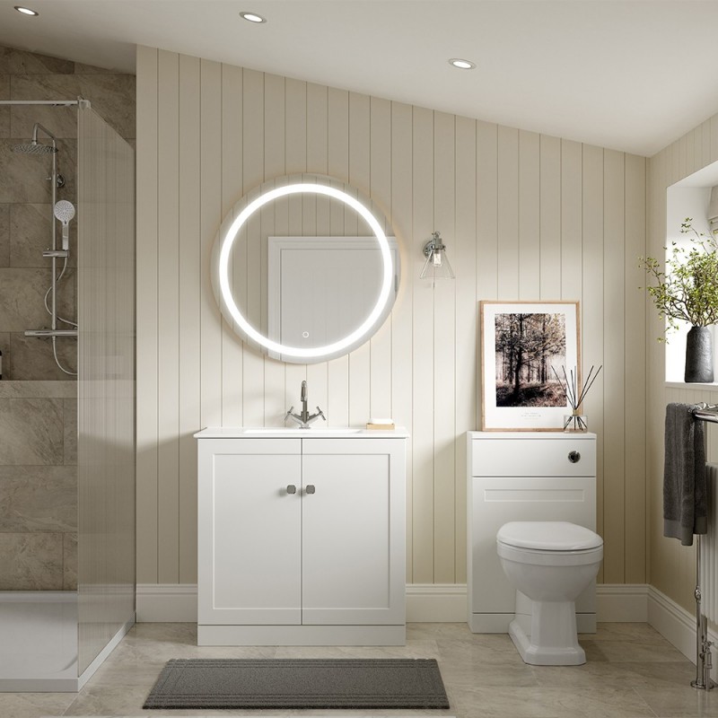 Kensworth 615mm Freestanding 2 Door Basin & Vanity Unit