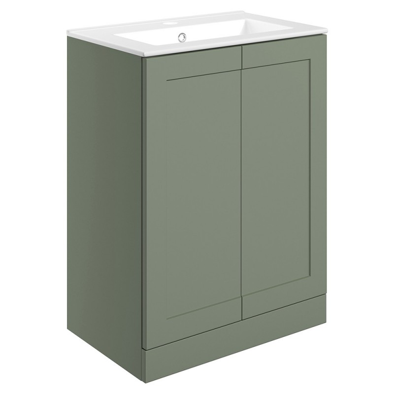 Kensworth 615mm Freestanding 2 Door Basin & Vanity Unit