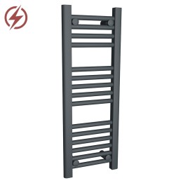 300mm (w) x 800mm (h) Electric "Anthracite" Towel Rail (Single Heat or Thermostatic Option)