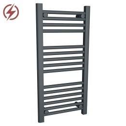 400mm (w) x 800mm (h) Electric "Anthracite" Towel Rail (Single Heat or Thermostatic Option)