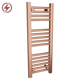 300mm (w) x 800mm (h) Electric "Brushed Copper" Towel Rail