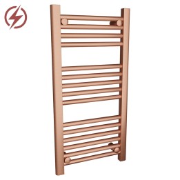 400mm (w)  x 800mm (h) Electric "Brushed Copper" Towel Rail