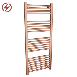 500mm (w)  x 1200mm (h) Electric "Brushed Copper" Towel Rail