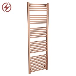 500mm (w)  x 1600mm (h) Electric "Brushed Copper" Towel Rail