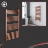 600mm (w)  x 1200mm (h) Electric "Brushed Copper" Towel Rail